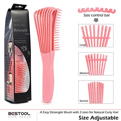 Detangling Brush for Natural Curly Hair - Wet & Dry