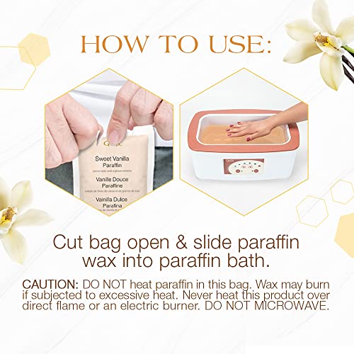 GiGi Sweet Vanilla Paraffin Wax Refill - Moisturizing Therapy 16 oz