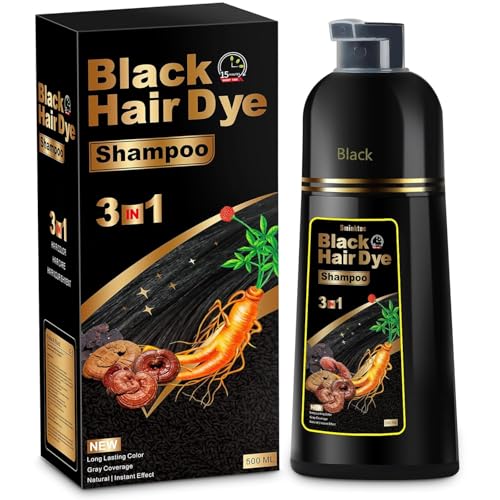 Hair Dye Shampoo 3-in-1 for Gray Hair - Natural Herbal