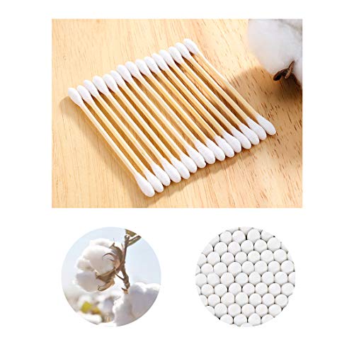 Eco-Friendly Double-Tipped Cotton Swabs - 2000 Count | Biodegradable