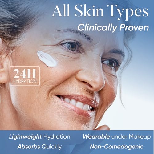 Advanced Anti-Aging Niacinamide Hydrating Day & Night Serum All in One Skincare Solution (Face, Neck, Eyes, D?collet?) for Discoloration, Minimizing Pores, Wrinkles, Fine Lines, Fragrance Free, 1 floz