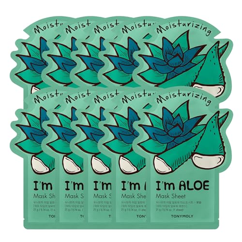 TONYMOLY I¡¯m Real Sheet Mask Gift Set, Korean Skincare Face Masks for Hydrating & Soothing Skin, Birthday & Valentine¡¯s Day Gifts for Women