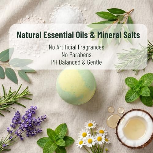 Tea Tree Oil Foot Soak Balls with Epsom Salt - 9 Pack for Tired Feet