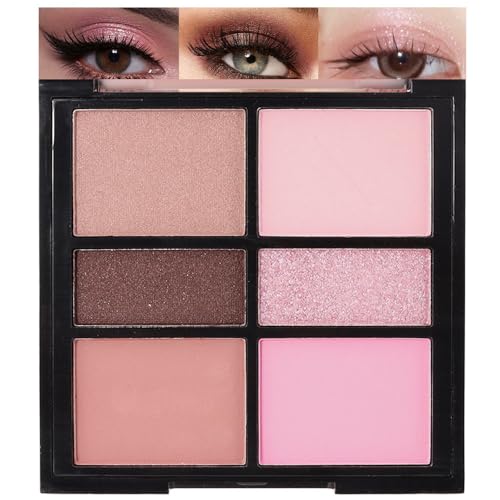 WanTuoluo 6-Color Eyeshadow Palette – Matte & Shimmer