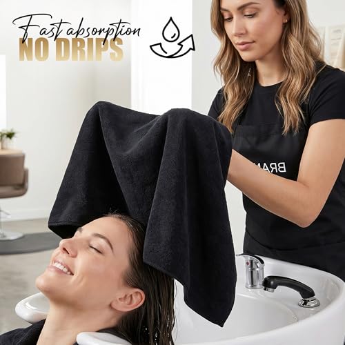 Utopia Towels Microfiber Bleach Safe Salon Towels 16x27 24 Pack