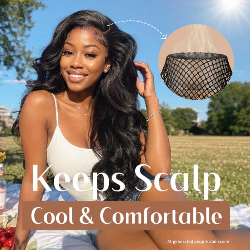 Dreamlover Black Mesh Wig Caps, 3-Pack Breathable Hair Net