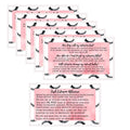 Lash Extension Aftercare Cards | 100 Pack | 3.5x2 inches