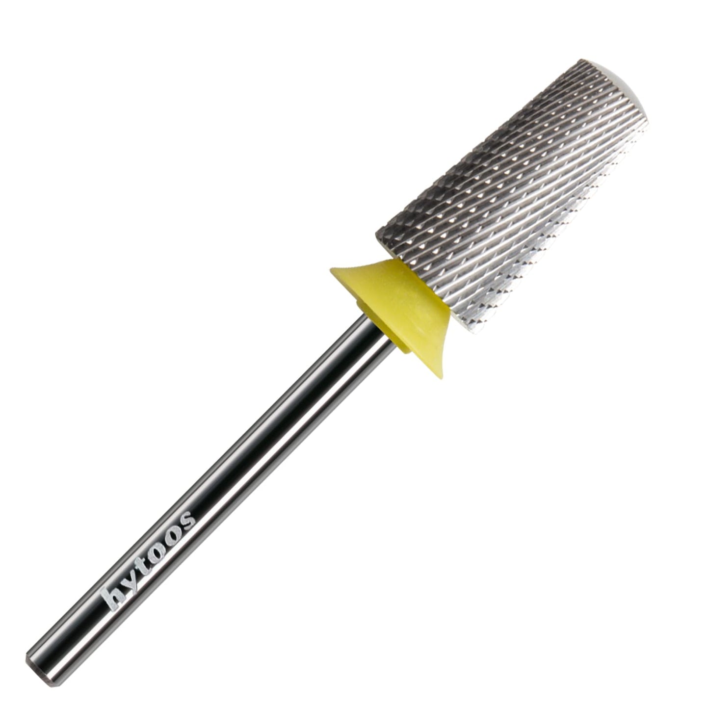 HYTOOS Safety Tapered Nail Drill Bits,4Pcs Uncoated Rounded Top Carbide Nail Bits, 3/32 Two-way Rotate, Manicure Art Accessories Gel Remover (XF,F,M,4XC)