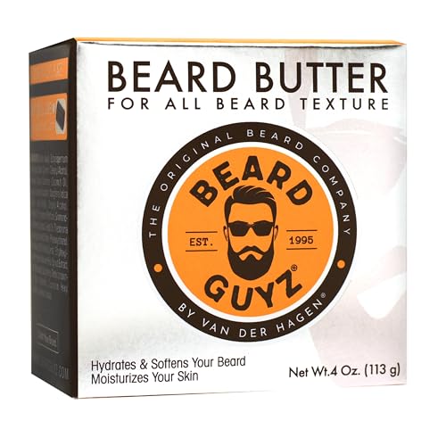 Beard Guyz Beard Butter ? Moisturizing Beard Leave-In Conditioner and Softener for Men, Tames Frizz, Softens and Hydrates Facial Hair ? 4 oz