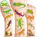 Lizard Temporary Tattoos for Kids, 96 Pcs Party Favors