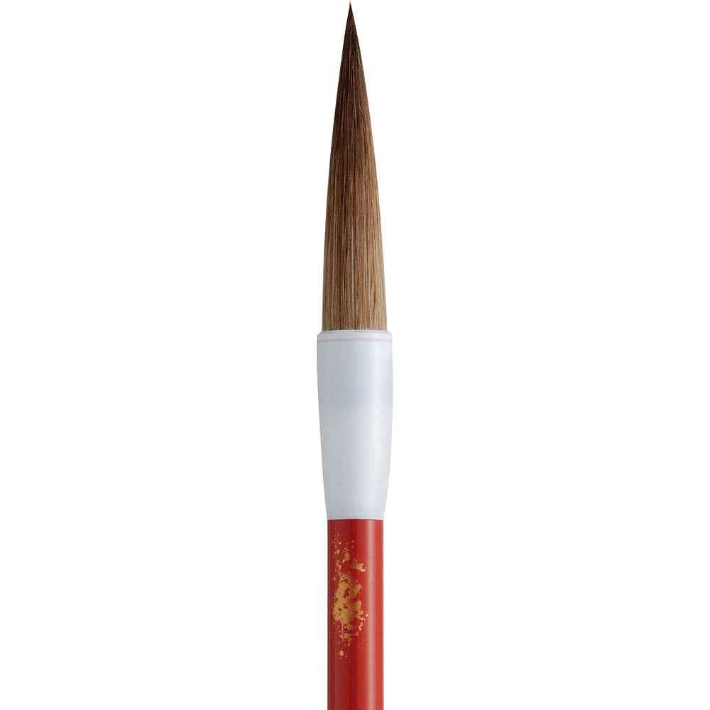 Kuretake JC322-3S Calligraphy Brush, Thick Brush, Koujin No. 3, Brown Hair Pack