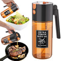 2-in-1 Oil Sprayer & Dispenser, 500ml Dark Glass Bottle