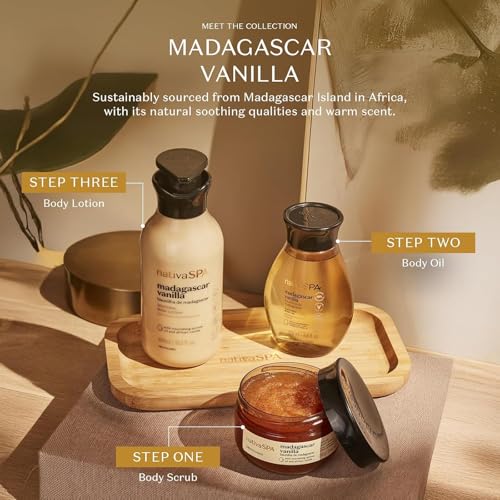 Nativa SPA by O Botic?rio, Madagascar Vanilla Moisturizing Body Lotion, Fragranced Skin Moisturizer with Purified Quinoa Drops, 13.5 Ounce