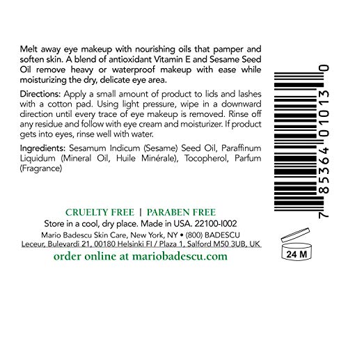 Mario Badescu Carnation Eye Makeup Remover Oil 2 Oz