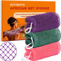African Net Sponge Exfoliating Washcloth 3 Pack - 46 Inch