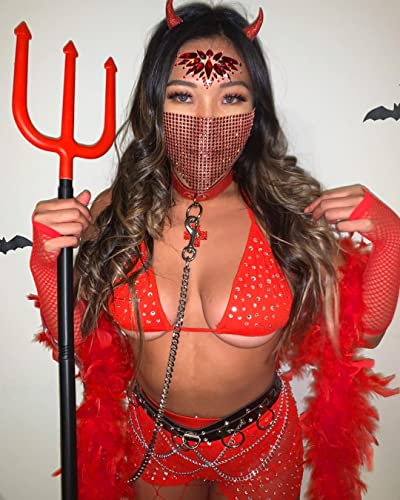 Neva Nude Demonica Red Crystal Face Stickers - Medical Grade