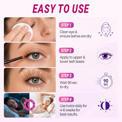 Lash & Brow Growth Serum with Peptides | Longer, Thicker Lashes