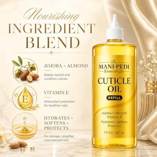 Professional Cuticle Oil Refill – Nourishing Nail Care with Jojoba & Almond Oil