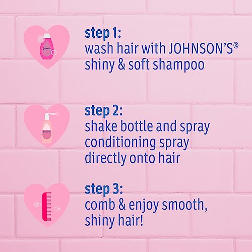 Johnson's Shiny & Soft Kids' Shampoo – Argan Oil & Silk, 13.6 fl oz