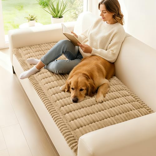 Couch Cover for Dogs Washable Non Slip Flannel Sofa Protector