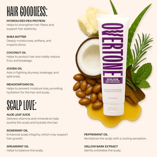 oVertone Daily Color Depositing Conditioner - Purple 4.5oz