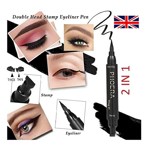 Phoera 2-in-1 Stamp Cat Eye Eyeliner Pen Waterproof