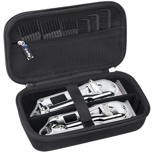 Hard Travel Case for Novah/Jack & Rose/Ufree Hair Clippers and Trimmers Set, Beard Trimmer Grooming Storage Holder for Hair Trimmers Set (Case Only) (Black)