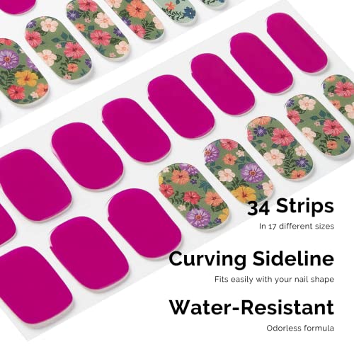 NAILOG Semi Cured Gel Nail Strips 34pcs - Jungle Design
