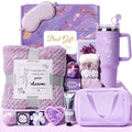 Birthday Gift for Women, Luxury Self Care Spa Gift Basket with Blanket for Mom, Wife, Sister, Friend, Girlfriend, Grandmother, Get Well Soon & Christmas gift for Her