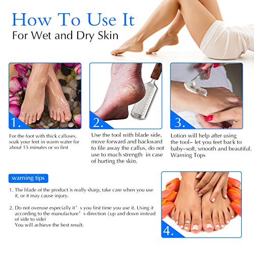 Pefei Colossal Stainless Steel Foot File - Callus & Hard Skin Remover