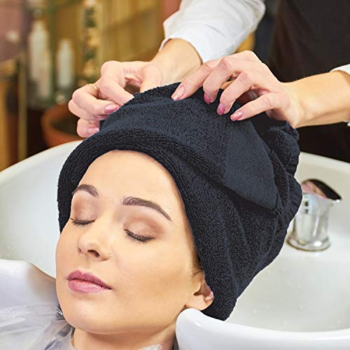Arkwright Bleach Proof Salon Towels - Pack of 12 - Highly Absorbent, 100% Cotton, Quick Dry Spa Face Towel for Hair Stylist, Barber, Pedicure, and Esthetician, 16 x 27 in, Navy