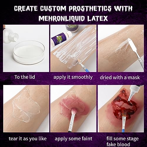 Liquid Latex SFX Makeup - 2 Pcs Realistic Latex for Scars & Wounds
