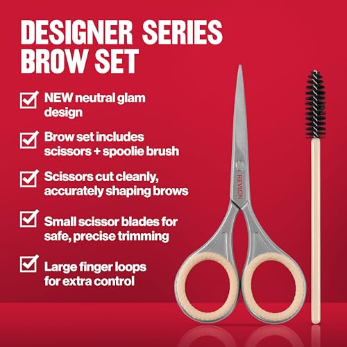 Revlon Designer Series Brow Set with Scissors and Spoolie Brush