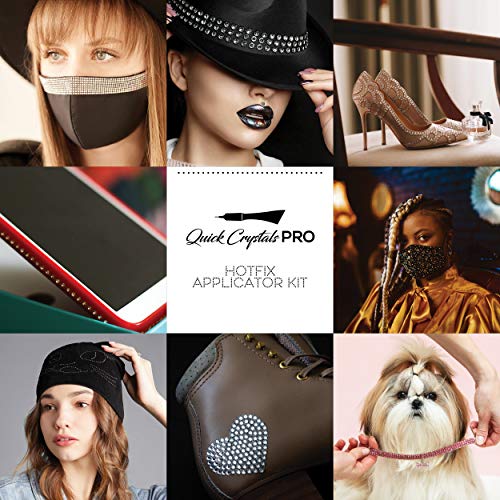 Quick Crystals Pro Hotfix Rhinestone Applicator Kit with 4400 Stones