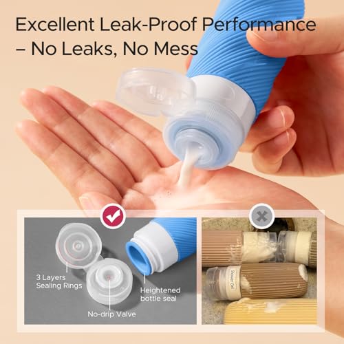 LitBear 23 Pack TSA Approved Travel Bottles & Toiletry Containers Set