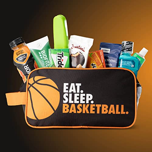ChalkTalkSPORTS Basketball Accessory Bag | Travel Bag Dopp Kit | Eat Sleep Basketball