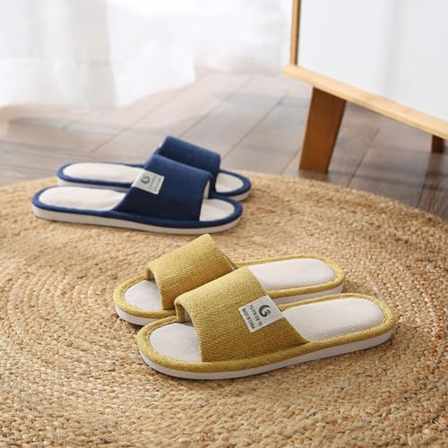 Womens Slipper Home Slippers,4 Pairs Spa Slippers Non Slip Disposable Slippers for Guest Washable Bedroom Slippers Hotel Slipper Travel Slippers
