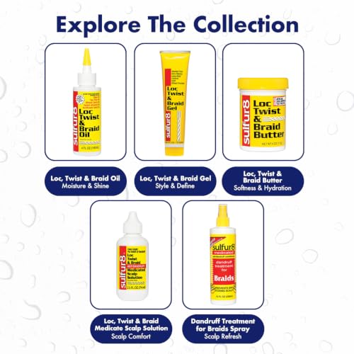 Sulfur 8 Dandruff Treatment Spray for Braids 12 oz