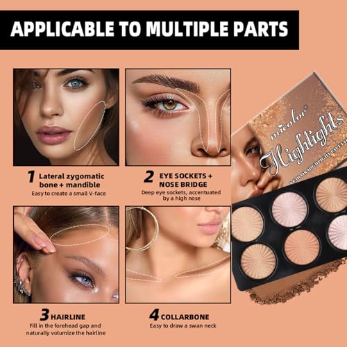 Professional Makeup Cream Contour Palette, Joyeee 8 Colours Concearler Full Coverage & Makeup Brush Set Contour Concearler Palette Contouring Face Make Up Gift for Women Girls