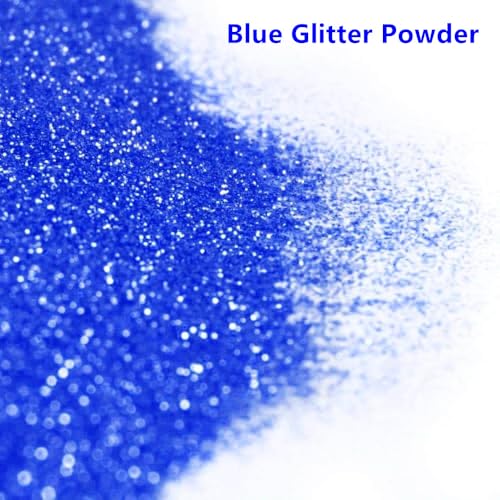 Go Ho Blue Glitter Spray for Body & Hair, Ultra-Fine Sparkle Powder, Festival Makeup, 10g