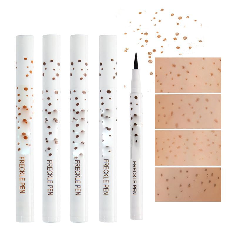 AKARY 4-Color Freckle Pen - Waterproof Lifelike Freckles Makeup