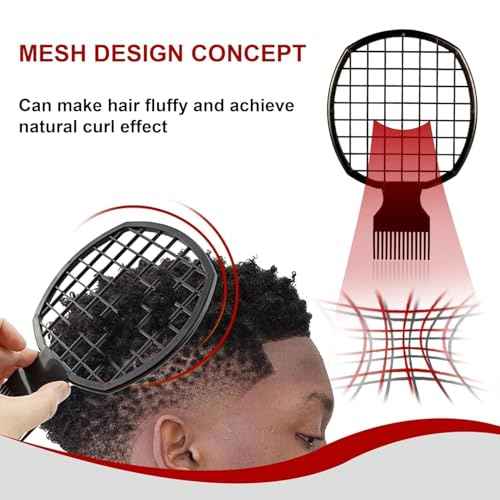 3 Pcs Afro Twist Upgrade Set: Hair Sponge Double-sided and 2 Twist Comb, Curl Sponge Hair Brush for Women Men Barber Personal Styling