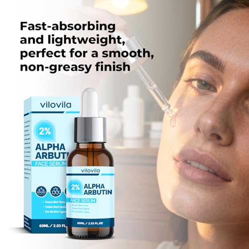 2% Alpha Arbutin Face Serum (2 Fl oz), Alpha Arbutin 2% + HA for Men and Women, Face Serum with Niacinamide & Tranexamic Acid, Hydrating Facial Serum with Centella, Ginseng & Hyaluronic Acid