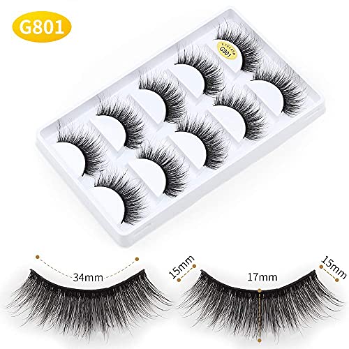 Vayator 3D Mink False Eyelashes 10 Pairs Natural Dramatic Volume