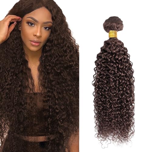 Chocolate Brown Kinky Curly Hair Bundle #4 - 22 Inch 8A