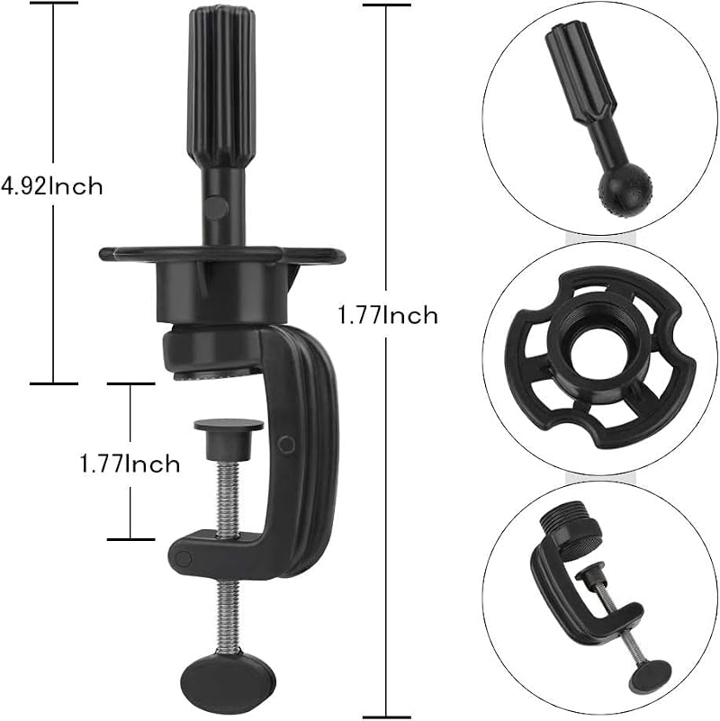Teenitor Wig Mannequin Head Stand 2 Pack Black