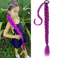 Purple Ponytail Extension 24 Inch with Elastic Tie