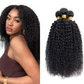 Curly Human Hair Bundles - Natural Black, 12-16 Inch, 300g