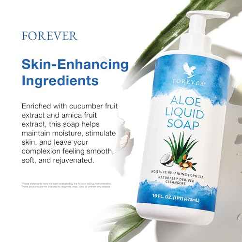 Forever Living - Aloe Liquid Soap - Gentle Cleansing and Moisturizing with Aloe Vera, Jojoba and Argan Oil - Gluten-Free and Vegan - 16 fl oz