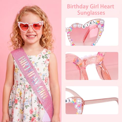 Birthday Girl 3-Piece Party Set: Sash, Headband & Sunglasses